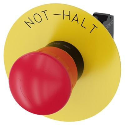 Siemens SIRIUS ACT Series Twist Release Emergency Stop Push Button, Panel Mount, 22mm Cutout, 1NC