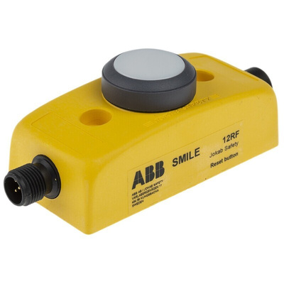 ABB Jokab Smile 12 RG Series Twist Release Illuminated Emergency Stop Push Button, Panel Mount, 1NO, IP65