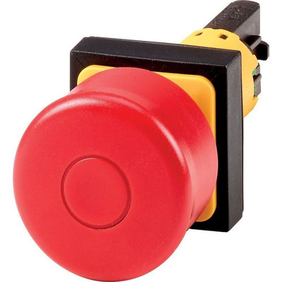 Eaton RMQ16 Series Stay Put Emergency Stop Push Button, Panel Mount, 16mm Cutout, IP65