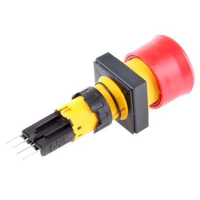 Eaton RMQ16 Series Pull Release Illuminated Emergency Stop Push Button, Panel Mount, 16mm Cutout, IP65