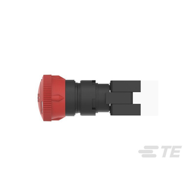 TE Connectivity Twist Release Emergency Stop Push Button, Panel Mount, 16mm Cutout, 1NC + 1NC, IP65
