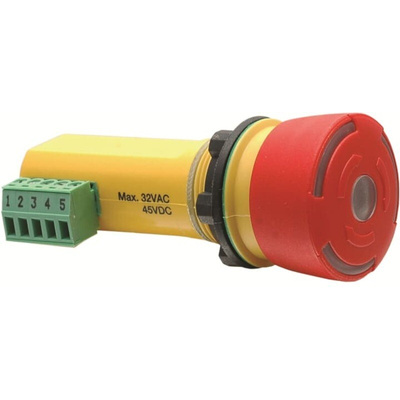 ABB Inca 1 EC Tina Series Emergency Stop Push Button, 22.5mm Cutout