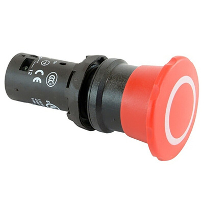 ABB 1SFA Series Pull Release Emergency Stop Push Button, Panel Mount, 22.5mm Cutout, SPDT, IP66, IP67, IP69K
