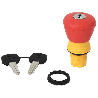 Allen Bradley 800F Series Key Release Illuminated Emergency Stop Push Button, 22mm Cutout, IP66