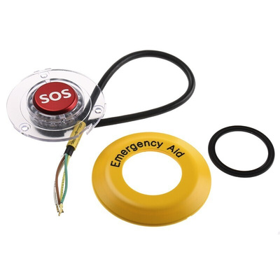 EAO 56 Series Illuminated Emergency Stop Push Button, Panel Mount, SPST, IP65, IP67