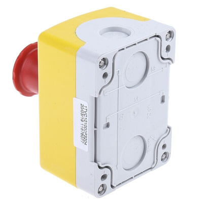 ABB Twist Release Emergency Stop Push Button, Surface Mount, 1NC, IP66