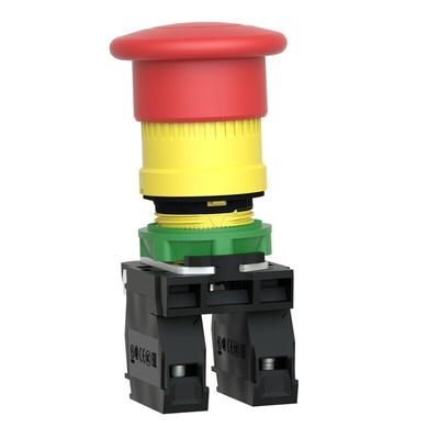 Schneider Electric Harmony XB5 Series Pull Release Emergency Stop Push Button, Panel Mount, 22mm Cutout, SPDT, IP66,