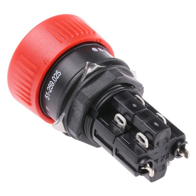 EAO Maintained Emergency Stop Push Button, Panel Mount, DPST, IP65