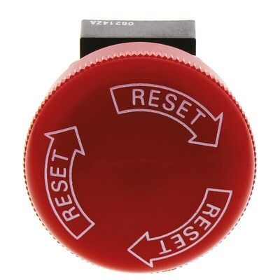 Omron A165E Series Twist Release Emergency Stop Push Button, Panel Mount, 16mm Cutout, 1NC, IP65