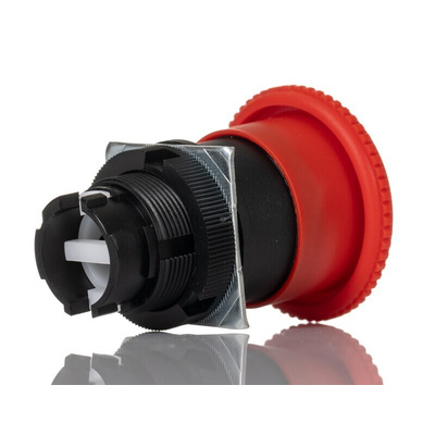 Omron A22E Series Twist Release Emergency Stop Push Button, Panel Mount, 22mm Cutout, 1NC, IP65