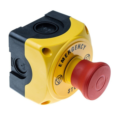 Lovato S1PY Series Pull Release Emergency Stop Push Button, Surface Mount, 1NC, IP66, IP67, IP69K