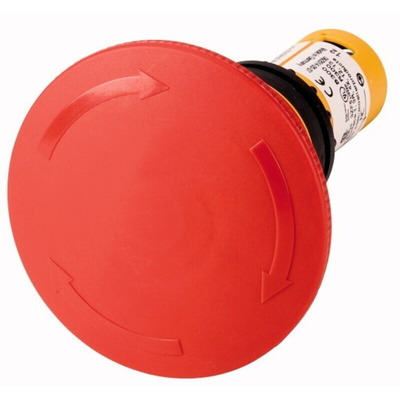 Eaton C22-PVT Series Twist Release Emergency Stop Push Button, Panel Mount, 22mm Cutout, 2NC