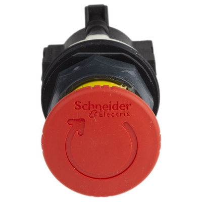 Schneider Electric Harmony 9001SK Series Twist Release Emergency Stop Push Button, Panel Mount, SPDT, IP66