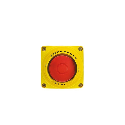 Lovato S1P Series Twist Release Emergency Stop Push Button, Surface Mount, 1NC, IP66, IP67, IP69K