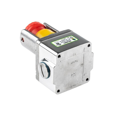 IDEM ES Series Twist Release Emergency Stop Push Button, Surface Mount, 2NC + 1NO, IP69K