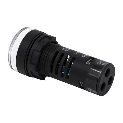RS PRO, Panel Mount Red/Green LED Indicator, 22mm Cutout, IP65, Round, 110V ac