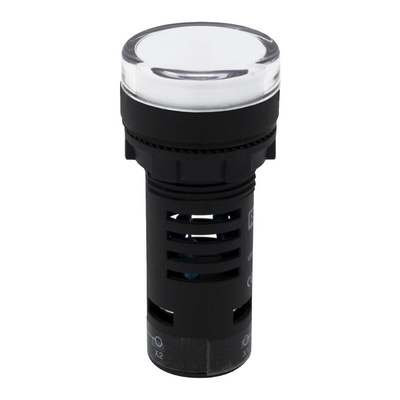 RS PRO, Panel Mount Red/Green LED Indicator, 22mm Cutout, IP65, Round, 230V ac/dc