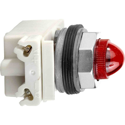 Schneider Electric Red Pilot Light, 30mm Cutout 9001K Series