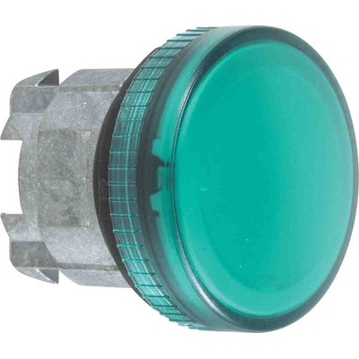 Schneider Electric Green Pilot Light Head, 22mm Cutout ZB4B Series