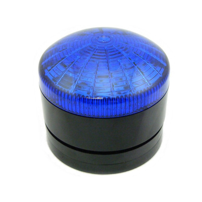 RS PRO Blue LED Multiple Effect Beacon, 110 V ac, 230 V ac, Panel or Surface Mount, IP65