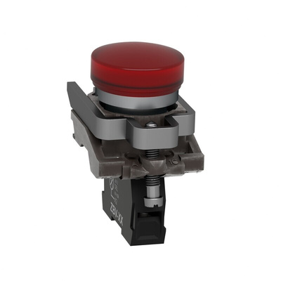 Schneider Electric, Harmony XB4, Panel Mount Red LED Pilot Light, 22mm Cutout, IP66, IP67, IP69(IP69K), 24V ac/dc