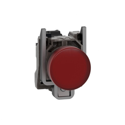 Schneider Electric, Harmony XB4, Panel Mount Red LED Pilot Light, 22mm Cutout, IP66, IP67, IP69(IP69K), 24V ac/dc