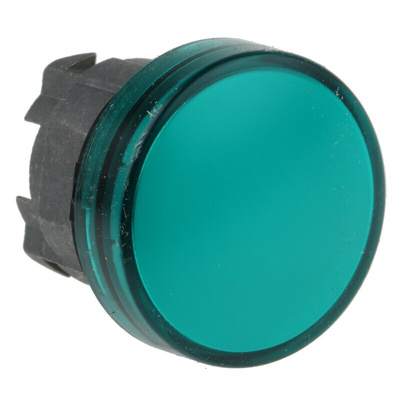 Schneider Electric, Harmony XB4, Panel Mount Green LED Pilot Light, 22mm Cutout, 240V ac