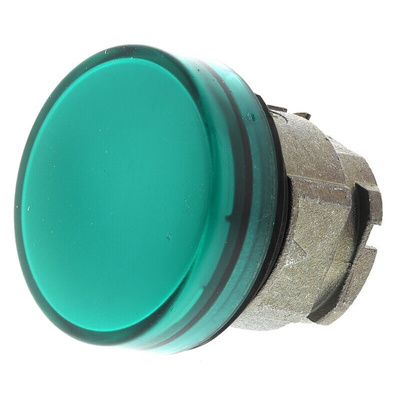 Schneider Electric Green Pilot Light Head, 22mm Cutout Harmony XB4 Series