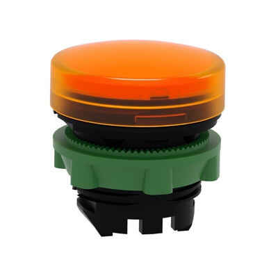 Schneider Electric Orange Pilot Light Head, 22mm Cutout Harmony XB5 Series