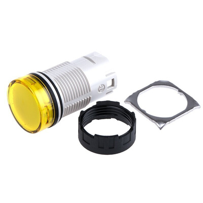 Schneider Electric Yellow Pilot Light Head, 16mm Cutout Harmony XB6 Series