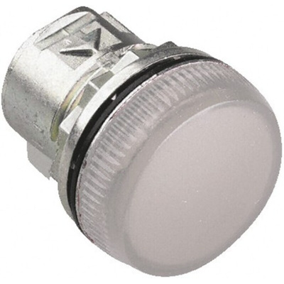 Allen Bradley White Pilot Light Head, 22mm Cutout 800F Series
