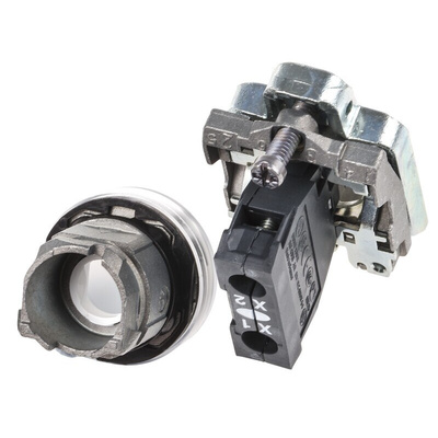 Schneider Electric, Harmony XB4, Panel Mount White Universal LED Pilot Light, 22mm Cutout, IP66, IP67, IP69(IP69K),