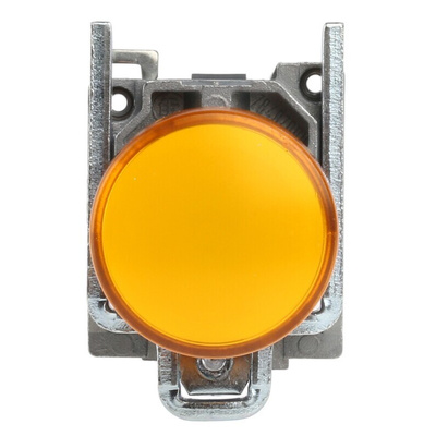Schneider Electric, Harmony XB4, Panel Mount Orange Universal LED Pilot Light, 22mm Cutout, 240V ac