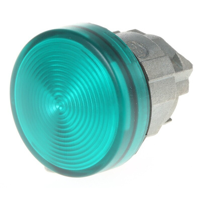 Schneider Electric Green Pilot Light Head, 22mm Cutout Harmony XB4 Series