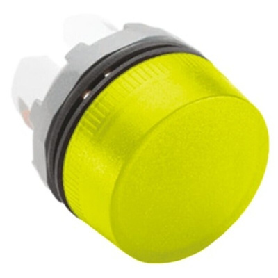 ABB Yellow Pilot Light Head, 22mm Cutout ABB Modular Series