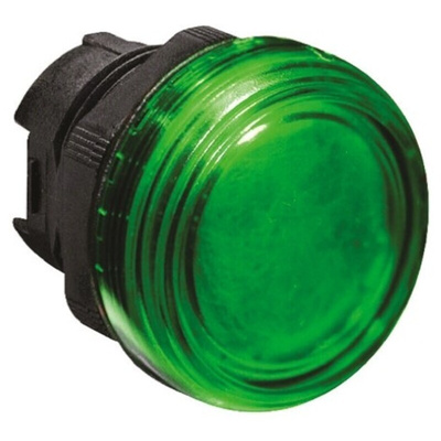 Lovato Green Pilot Light Head, 22mm Cutout Platinum Series