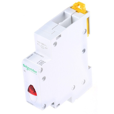 Schneider Electric, iIL, DIN Rail Red LED Indicator, IP2X, 230V ac