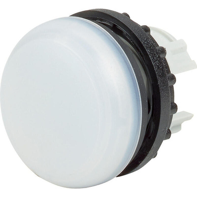 Eaton White Pilot Light Head, 22.5mm Cutout M22 Series