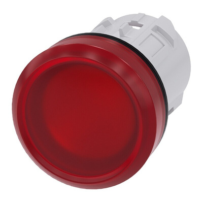 Siemens Red Pilot Light Head, 22mm Cutout SIRIUS ACT Series