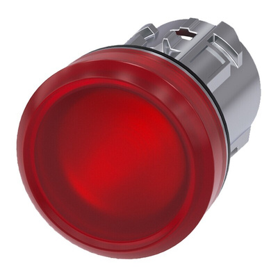 Siemens Red Pilot Light Head, 22mm Cutout SIRIUS ACT Series