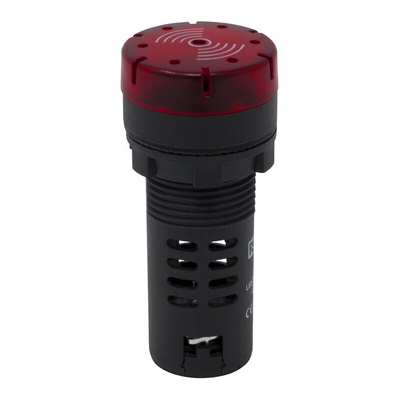 RS PRO, Panel Mount Red LED Pilot Light, 22mm Cutout, IP30, Round, 12V ac/dc