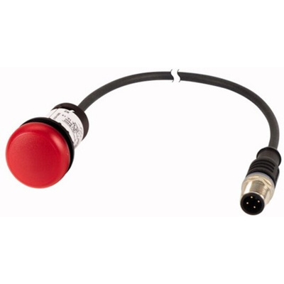 Eaton, C22, Panel Mount Red LED Indicator, 22mm Cutout, IP67, IP69K, Round, 24V ac/dc