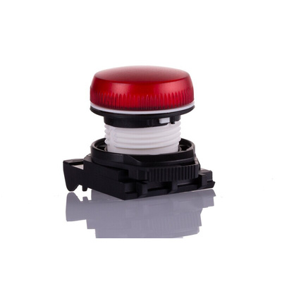 Allen Bradley, 800F, Panel Red LED Pilot Light, 22mm Cutout, Round, 240V ac