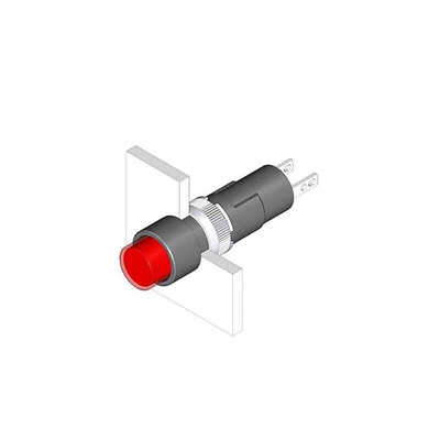 EAO, 19 Pilot Light, IP40, Round, 48V