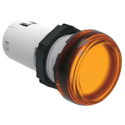 Lovato, LPML, Panel Mount Orange LED Pilot Light, 22mm Cutout, IP66, IP67, IP69K, Round, 12V