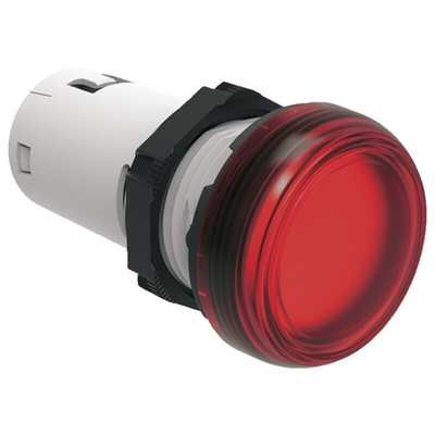 Lovato, LPML, Panel Mount Red LED Pilot Light, 22mm Cutout, IP66, IP67, IP69K, Round, 12V