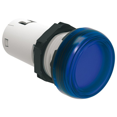 Lovato, LPML, Panel Mount Blue LED Pilot Light, 22mm Cutout, IP66, IP67, IP69K, Round, 12V