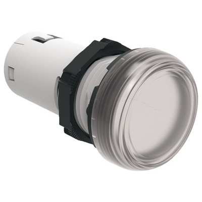 Lovato, LPML, Panel Mount Clear LED Pilot Light, 22mm Cutout, IP66, IP67, IP69K, Round, 380-415V