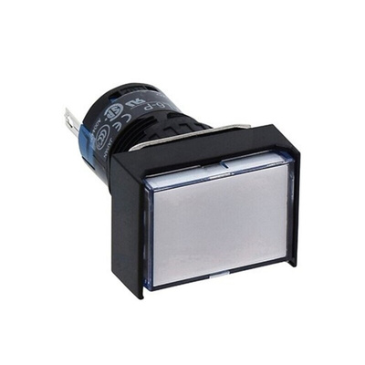 Idec, A6 Series, Panel Mount White LED Pilot Light, 16mm Cutout, IP40, IP65, Rectangular, 24V ac/dc