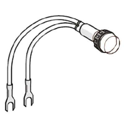 Schneider Electric Clear Pilot Light Head, 240V